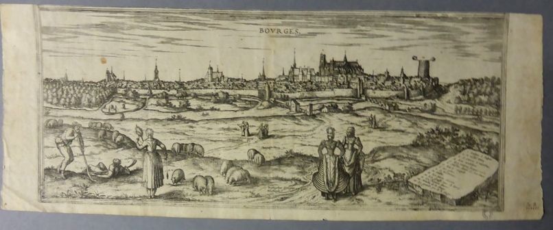 Image représentant Vue de Bourges - Estampe