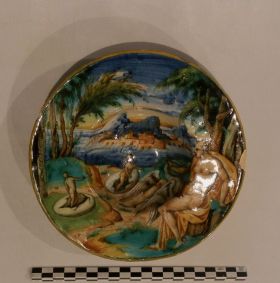 Image représentant Léda et le cygne - Assiette
