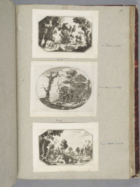 Image représentant Chasse au faucon (pièce ovale) (n°136) - Estampe