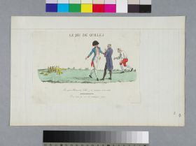 Image représentant Jeu de quilles - Estampe
